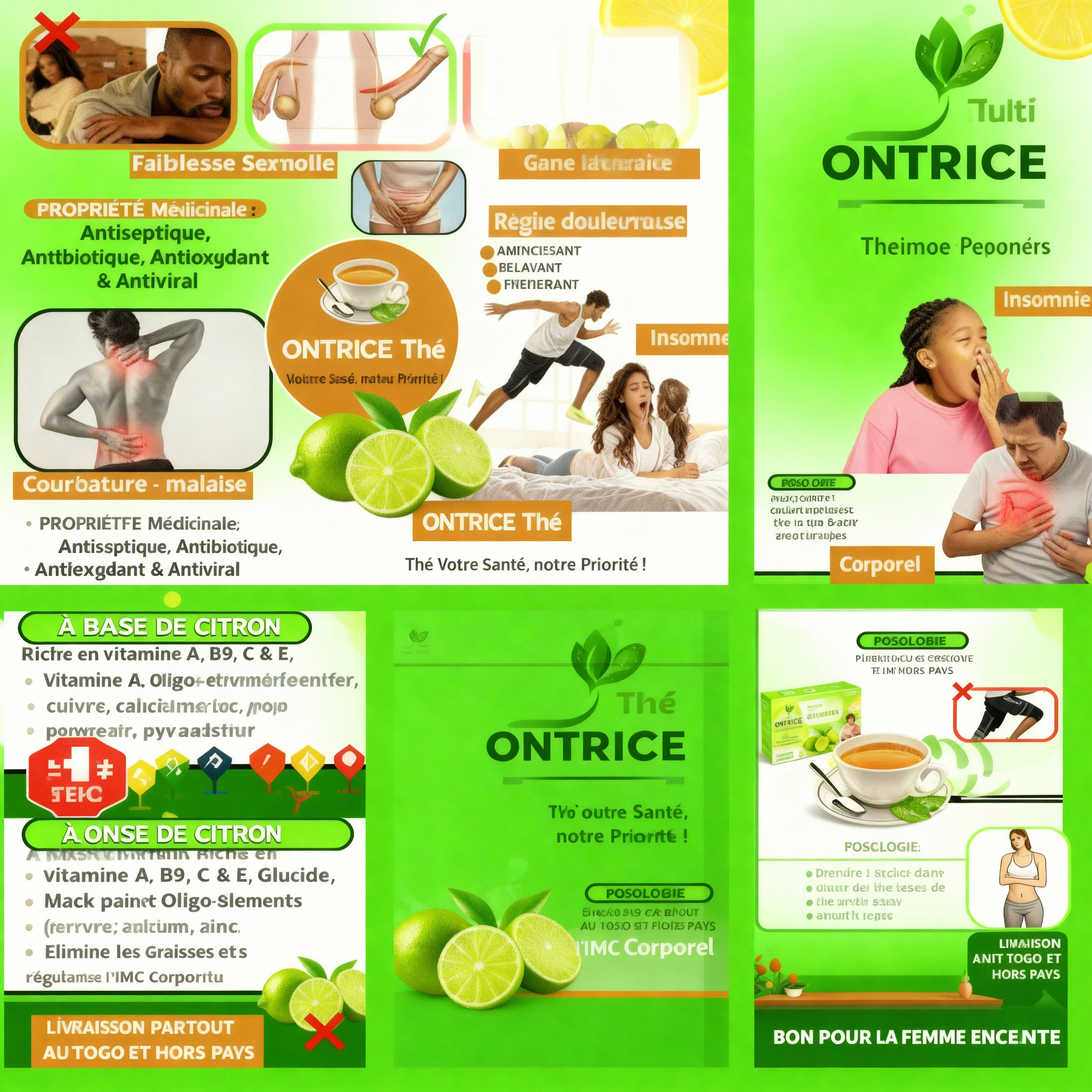 ONTRICE Thé – Détox  énergie naturelle (1boîte achetée= 1offerte)