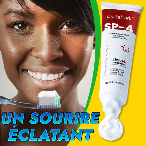 Dentifrice blanchissant probiotique SP-4  Gestion de la santé bucco-dentaire(Élimine des années de taches)